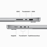 Apple MacBook Pro (16") 2023 CTO, Notebook silber, M3 Pro 18-Core GPU, MacOS, Deutsch, 41.1 cm (16.2 Zoll) & 120 Hz Display, 2 TB SSD