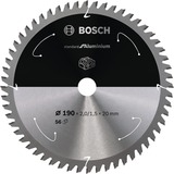 Bosch Kreissägeblatt Standard for Aluminium, Ø 190mm, 56Z Bohrung 20mm, für Akku-Kappsägen