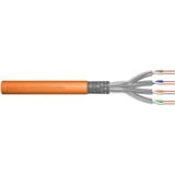 Digitus Professional Cat7 S/FTP Verlegekabel simplex, Dca orange, 50 Meter Rolle