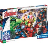 Clementoni Brilliant - Marvel, Puzzle 104 Teile