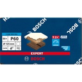 Bosch Expert C470 Schleifblatt, Ø 125mm, K60 ungelocht 50 Stück, für Exzenterschleifer