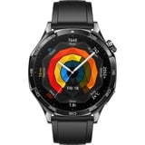 Huawei Watch GT5 46mm (Vili-B19F), Smartwatch dunkelgrau, schwarzes Fluorelastomerarmband