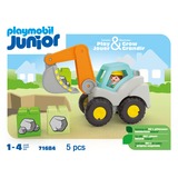 PLAYMOBIL 71684 Junior: Schaufelbagger, Konstruktionsspielzeug 