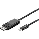 goobay USB Adapterkabel, USB-C Stecker > DisplayPort Stecker schwarz, 1,2 Meter, 4K 60Hz