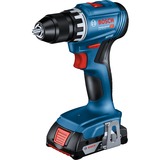 Bosch Akku-Bohrschrauber GSR 18V-45 Professional, 18Volt blau/schwarz, 2x Li-Ionen Akku 2,0Ah, in L-BOXX