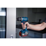 Bosch Akku-Bohrschrauber GSR 18V-45 Professional, 18Volt blau/schwarz, 2x Li-Ionen Akku 2,0Ah, in L-BOXX