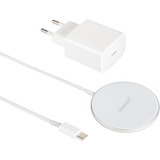 Intenso Magnetic Wireless Charger MW1, Ladestation weiß, für iPhones mit MagSafe