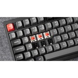 Keychron Lemokey P1 Pro, Gaming-Tastatur schwarz/grau, DE-Layout, Keychron Super Red, Hot-Swap, Aluminiumrahmen, RGB