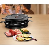 Tefal RE3208 2-in-1 Store'In, Raclette schwarz, 1050 Watt, für 8 Personen