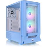 Thermaltake Ceres 350 MX , Tower-Gehäuse hellblau, Tempered Glass x 2