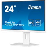 iiyama ProLite XUB2497HSN-W2, LED-Monitor 60.5 cm (23.8 Zoll), weiß (matt), FullHD, IPS, USB-C, RJ-45, 100Hz Panel