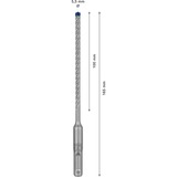 Bosch Expert Hammerbohrer SDS-plus-7X, Ø 5,5mm Arbeitslänge 100mm