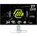 MSI MAG 274URFWDE, Gaming-Monitor 69 cm (27 Zoll), weiß, DisplayPort, HDMI, FreeSync Premium, HDR, USB-C, Pivot, 160Hz Panel