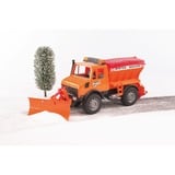 bruder MB-Unimog Winterdienst mit Räumschild, Modellfahrzeug 