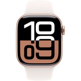 Apple Watch Series 10, Smartwatch roségold, Aluminium, 46 mm, Sportarmband blassrosa S/M