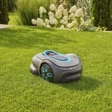 GARDENA Mähroboter smart SILENO max 1.200m² grau/türkis, Li-Ionen Akku, LONA-Technologie