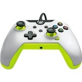 PDP Wired Controller - Electric White, Gamepad weiß/neon-grün, für Xbox Series X|S, Xbox One, PC