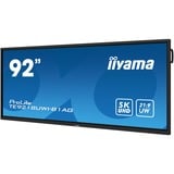 iiyama ProLite TE9218UWI-B1AG, Public Display schwarz (matt), UltraHD/5K, VA, Touchscreen, USB-C