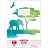 Herlitz Heft A4 16 Blatt Lineatur 27 GREENline Elefant A4