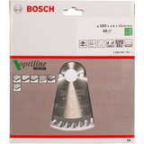 Bosch Kreissägeblatt Optiline Wood, Ø 160mm, 48Z Bohrung 20mm, für Handkreissägen