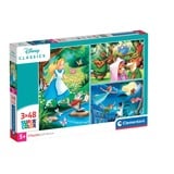 Clementoni Kinderpuzzle Supercolor - Disney Classic 3x 48 Teile