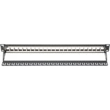 Digitus DN-91411, Patchpanel schwarz, Rackmount (1 HE), 24-Port