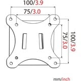 Digitus Universal Wandhalterung für Monitore schwarz