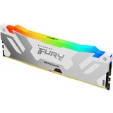 Kingston FURY DIMM 16 GB DDR5-6800  , Arbeitsspeicher weiß, KF568C36RWA-16, Renegade RGB, INTEL XMP