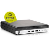 HP Elitedesk 800 G3 Generalüberholt, Mini-PC schwarz/silber, Windows 10 Pro 64-Bit