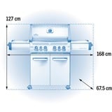 Napoleon Gasgrill Prestige 500 Edelstahl silber, mit SIZZLE ZONE, Modell 2025