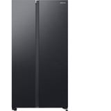 SAMSUNG RS62DG5003B1EF, Side-by-Side edelstahl (dunkel), AI Energy Mode, All-round Cooling, Twist Ice Maker