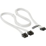 Seasonic 12VHPWR PCIe Adapter Kabel weiß, 75cm