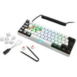 Sharkoon SKILLER SGK50 S4, Gaming-Tastatur weiß/schwarz, DE-Layout, Kailh Red