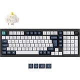 Keychron Q5 Max, Gaming-Tastatur schwarz/mehrfarbig, DE-Layout, Gateron Jupiter Banana, Hot-Swap, Aluminiumrahmen, RGB