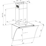 Respekta CH 55060 WA++, Dunstabzugshaube weiß, 60 cm