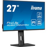 iiyama ProLite XUB2792UHSU-B6, LED-Monitor 68.5 cm (27 Zoll), schwarz (matt), UltraHD/4K, IPS, HDMI, DP, USB-C