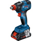 Bosch Akku-Schlagschrauber GDX 18V-200 Professional, 18Volt blau/schwarz, 2x Li-Ion Akku ProCORE18V 4,0Ah, L-Case