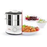 Tefal Dampfgarer Convenient Series VC1451 edelstahl/weiß, 900 Watt, 2x 3 Liter