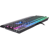 Thermaltake Argent K6 RGB, Gaming-Tastatur titan, DE-Layout, Cherry MX Low Profile RGB Red