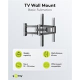 goobay TV-Wandhalterung Basic FULLMOTION (L) schwarz, für 94 - 178cm (37" - 70") Fernseher