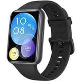 Huawei Watch FIT 2 Active, Smartwatch schwarz, Silikonarmband in Midnight Black