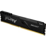 Kingston FURY DIMM 16 GB DDR4-3600  , Arbeitsspeicher schwarz, KF436C18BB/16, Beast, INTEL XMP