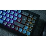 Keychron Q7, Gaming-Tastatur schwarz/blaugrau, DE-Layout, Gateron G Pro Brown, Hot-Swap, Aluminiumrahmen, RGB