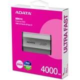 ADATA SD810 4 TB, Externe SSD silber, USB-C 3.2 Gen 2x2 (20 Gbit/s)