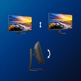 Philips 34E1C5600HE/00, LED-Monitor 86.36 cm (34 Zoll), schwarz, DisplayPort, HDMI, Adaptive-Sync, USB-C, Curved, Webcam, 100Hz Panel