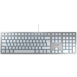 CHERRY KC 6000C FOR MAC, Tastatur silber/weiß, DE-Layout, Cherry SX-Scherentechnologie