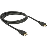 DeLOCK Kabel High Speed HDMI mit Ethernet Stecker > Stecker 4K schwarz, 1,5 Meter