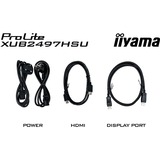 iiyama ProLite XUB2497HSU-W2, LED-Monitor 60.5 cm (23.8 Zoll), weiß (matt), FullHD, IPS, USB-Hub, 100Hz Panel