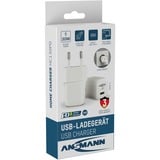 Ansmann Home Charger HC130PD-mini, 30 Watt, Ladegerät weiß, 1x USB-C, GaN, PowerDelivery, Multisafe-Technologie