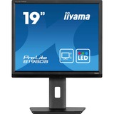 iiyama ProLite B1980S-B1, LED-Monitor 48 cm (19 Zoll), schwarz (matt), SXGA, TN, HDMI, DP, Ergonomischer Standfuß